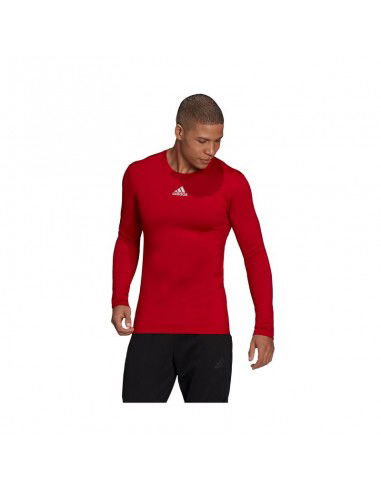 Adidas TechFit Warm Ανδρική Μπλούζα Μακρυμάνικη Κόκκινη H23126 Adidas TechFit Warm Ανδρική Μπλούζα Μακρυμάνικη Κόκκινη H23126