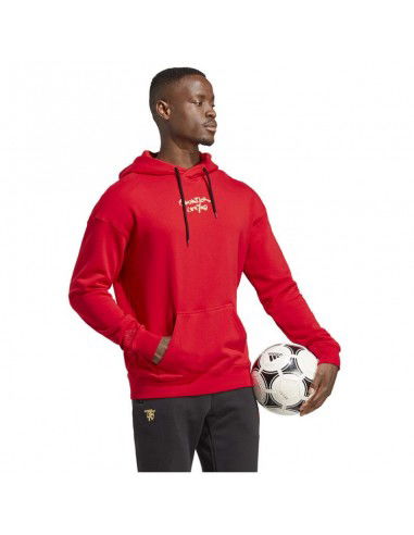Adidas Ανδρικό Φούτερ με Κουκούλα και Τσέπες Better Scarlet HT1992 Adidas Ανδρικό Φούτερ με Κουκούλα και Τσέπες Better Scarlet HT1992