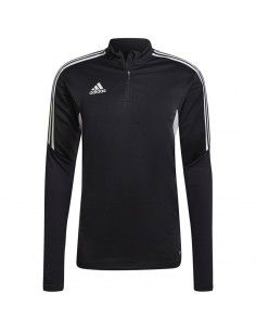 Adidas Condivo 22 Ανδρική Μπλούζα με Φερμουάρ Μακρυμάνικη Black / White HA6269