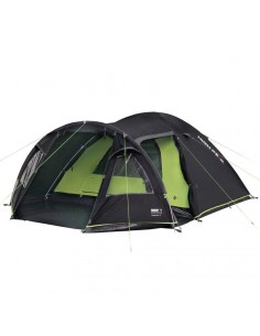 High Peak Mesos 4 Χειμερινή Σκηνή Camping Τούνελ Μαύρη με Διπλό Πανί για 4 Άτομα 360x240x130εκ. 11525