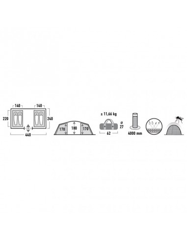 Tauris High Peak Tauris 4 ct gray 11560 Tauris High Peak Tauris 4 ct gray 11560
