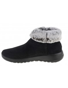 Skechers On The Go Joy Savvy Suede Γυναικεία Μποτάκια με Γούνα Μαύρα 144003-BKGY 2