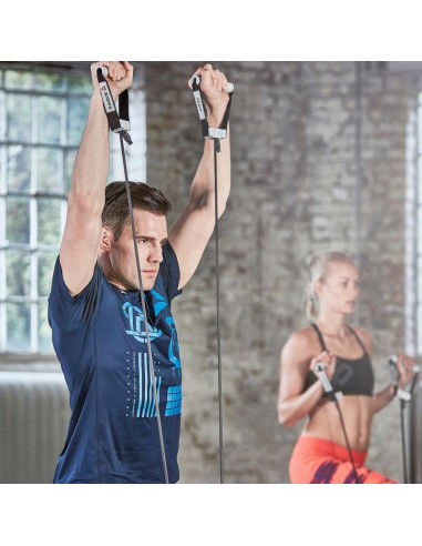 Reebok Adjustable Resistance RSTB-16075 Λάστιχο Γυμναστικής Σωληνωτό Μαλακό με Λαβές Μαύρο Reebok Adjustable Resistance RSTB-16075 Λάστιχο Γυμναστικής Σωληνωτό Μαλακό με Λαβές Μαύρο