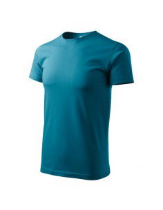 Malfini Ανδρικό Διαφημιστικό T-shirt Κοντομάνικο σε Μπλε Χρώμα MLI-13759