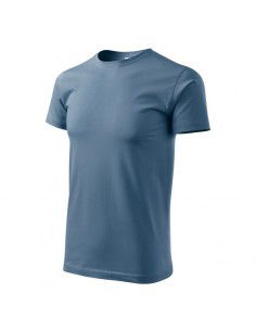 Malfini Ανδρικό Διαφημιστικό T-shirt Κοντομάνικο σε Μπλε Χρώμα MLI-13760