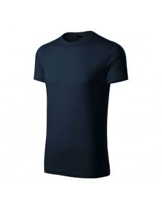 Malfini Ανδρικό Διαφημιστικό T-shirt Κοντομάνικο σε Navy Μπλε Χρώμα MLI-15302