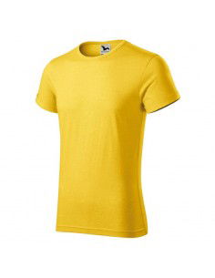 Malfini Ανδρικό Διαφημιστικό T-shirt Κοντομάνικο σε Κίτρινο Χρώμα MLI-164M4
