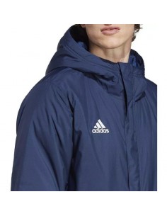 Adidas Entrada 22 Ανδρικό Χειμωνιάτικο Μπουφάν Αντιανεμικό Μπλε IB6077 2