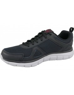 Skechers Track Scloric 52631-BKRD Ανδρικά Αθλητικά Παπούτσια Running Μαύρα 2