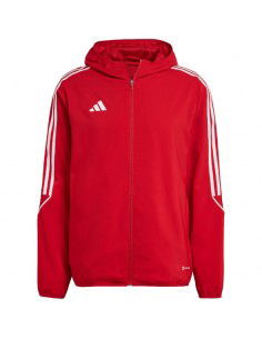 Adidas Tiro 23 League Ανδρική Φούτερ Ζακέτα με Κουκούλα και Τσέπες Κόκκινη IA1618