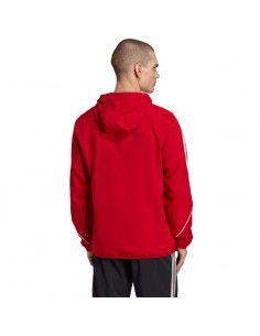 Adidas Tiro 23 League Ανδρική Φούτερ Ζακέτα με Κουκούλα και Τσέπες Κόκκινη IA1618 2