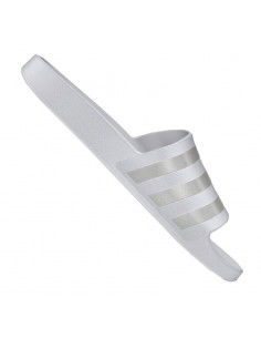 Adidas Adilette Slides Cloud White / Platinum Metallic EF1730