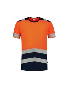 Tricorp MLI-T0198 T-Shirt Εργασίας με Αντανακλαστικές Ταινίες Πορτοκαλί 2