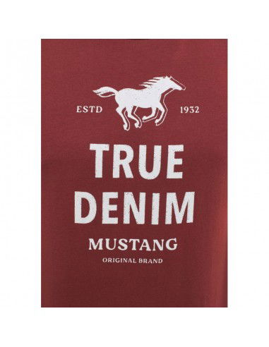 Mustang Ανδρικό T-shirt Κοντομάνικο Κόκκινο 10125147256 Mustang Ανδρικό T-shirt Κοντομάνικο Κόκκινο 10125147256