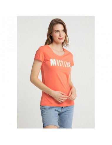 Mustang Γυναικείο T-shirt Ροζ 1009391-8204 Mustang Γυναικείο T-shirt Ροζ 1009391-8204