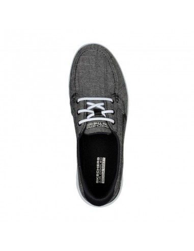 Skechers Γυναικεία Boat Shoes σε Γκρι Χρώμα 136453-BKW Skechers Γυναικεία Boat Shoes σε Γκρι Χρώμα 136453-BKW