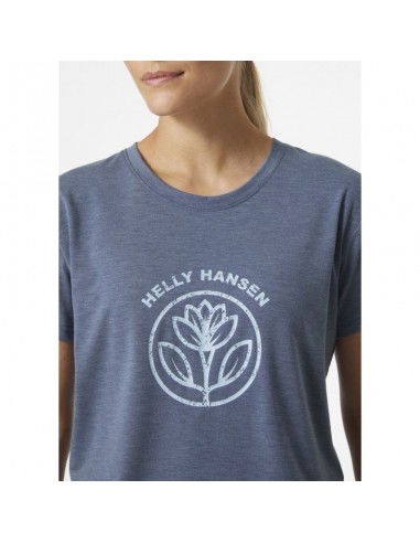 Helly Hansen Skog Recycled Graphic Γυναικείο T-shirt Μπλε 63083-585 Helly Hansen Skog Recycled Graphic Γυναικείο T-shirt Μπλε 63083-585