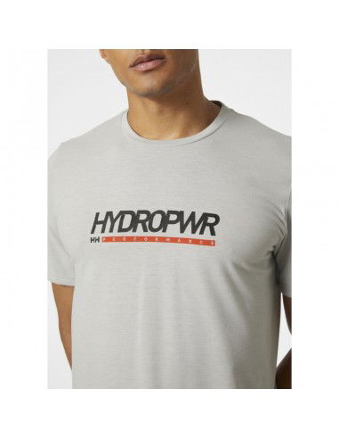 Helly Hansen HP Race Αθλητικό Ανδρικό T-shirt Γκρι με Στάμπα 34294-980 Helly Hansen HP Race Αθλητικό Ανδρικό T-shirt Γκρι με Στάμπα 34294-980