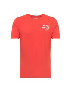 Mustang Ανδρικό T-shirt Κοντομάνικο Κόκκινο 1012499-7121