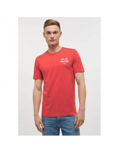 Mustang Ανδρικό T-shirt Κοντομάνικο Κόκκινο 1012499-7121 Mustang Ανδρικό T-shirt Κοντομάνικο Κόκκινο 1012499-7121