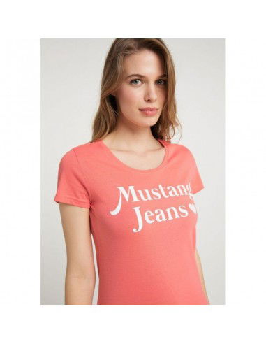 Mustang Γυναικείο T-shirt Ροζ 1009391-8204 Mustang Γυναικείο T-shirt Ροζ 1009391-8204