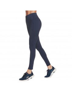 Skechers Go Walk Training Γυναικείο Μακρύ Κολάν Ψηλόμεσο Navy Μπλε W03LG30B-NVY 2