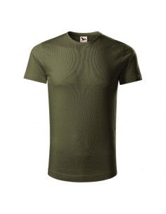 Malfini Ανδρικό Διαφημιστικό T-shirt Κοντομάνικο σε Καφέ Χρώμα MLI-17169 2