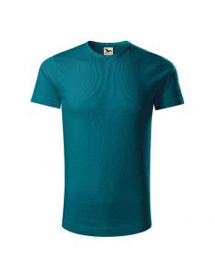 Malfini Ανδρικό Διαφημιστικό T-shirt Κοντομάνικο σε Μπλε Χρώμα MLI-17193 2