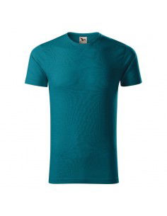 Malfini Ανδρικό Διαφημιστικό T-shirt Κοντομάνικο σε Μπλε Χρώμα MLI-17393 2