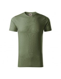 Malfini Ανδρικό Διαφημιστικό T-shirt Κοντομάνικο σε Πράσινο Χρώμα MLI-17309 2