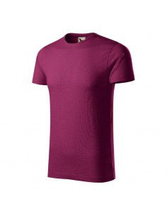 Malfini Ανδρικό Διαφημιστικό T-shirt Κοντομάνικο σε Μωβ Χρώμα MLI-17343