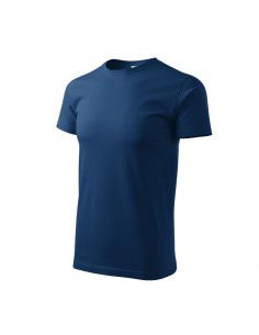 Malfini Ανδρικό Διαφημιστικό T-shirt Κοντομάνικο σε Μπλε Χρώμα MLI-13787