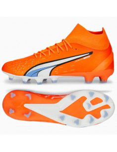 Puma Ultra Pro FG/AG 107240-01 Ψηλά Ποδοσφαιρικά Παπούτσια με Τάπες Πορτοκαλί