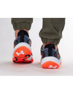 Under Armour Spawn 5 3026285-001 Χαμηλά Μπασκετικά Παπούτσια Μαύρα 2