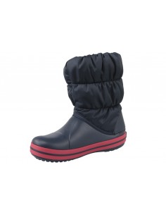 Crocs Παιδικές Γαλότσες με Εσωτερική Επένδυση Puff Navy Μπλε 14613-485 2