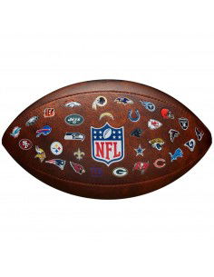 Wilson NFL JR Throwback FB 32 Team WTF1534XBNFL Μπάλα Rugby Καφέ