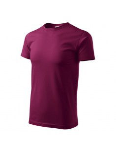 Malfini Basic Ανδρικό Διαφημιστικό T-shirt Κοντομάνικο σε Φούξια Χρώμα MLI-12943