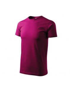 Malfini Basic Ανδρικό Διαφημιστικό T-shirt Κοντομάνικο σε Φούξια Χρώμα MLI-12949