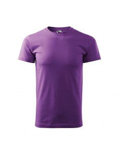 Malfini Basic Ανδρικό Διαφημιστικό T-shirt Κοντομάνικο σε Μωβ Χρώμα MLI-12964 2