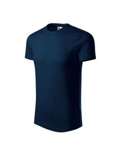 Malfini Ανδρικό Διαφημιστικό T-shirt Κοντομάνικο σε Navy Μπλε Χρώμα MLI-17102