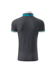 Malfini Ανδρικό T-shirt Κοντομάνικο Polo Γκρι MLI-25683 2