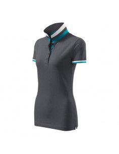 Malfini Collar Up W MLI25783 light anthracite polo shirt