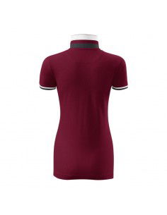Malfini Collar Up W MLI25786 garnet polo shirt 2