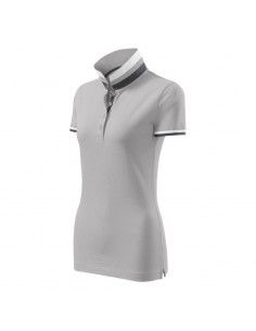 Malfini Collar Up W MLI257A4 silver gray polo shirt