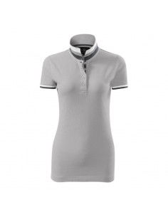 Malfini Collar Up W MLI257A4 silver gray polo shirt 2