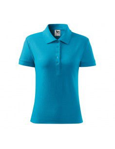 Malfini Cotton polo shirt W MLI21344 turquoise 2