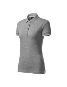 Malfini Perfection plain polo shirt W MLI25312 dark gray melange