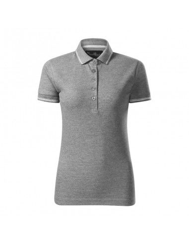 Malfini Perfection plain polo shirt W MLI25312 dark gray melange Malfini Perfection plain polo shirt W MLI25312 dark gray melange