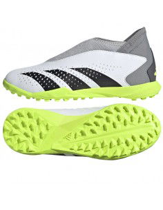 Adidas Παιδικά Ποδοσφαιρικά Παπούτσια Accuracy.3 με Καλτσάκι Χωρίς Κορδόνια Λευκά IE9436 2
