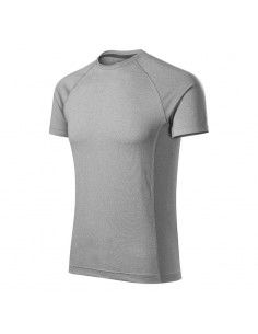 Malfini Ανδρικό Διαφημιστικό T-shirt Κοντομάνικο σε Γκρι Χρώμα MLI-17512
